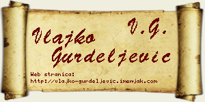 Vlajko Gurdeljević vizit kartica